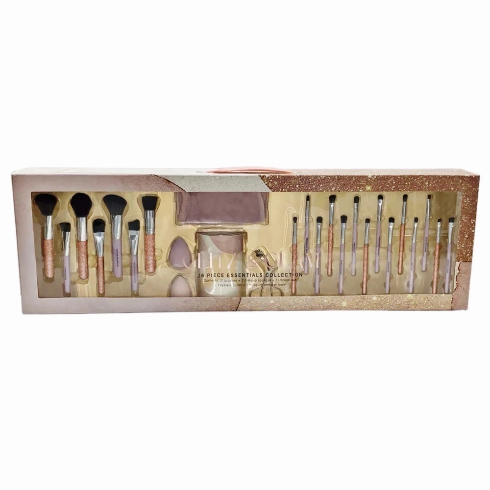 Glitz & Glam | NUDE GLITTER 26pc Essentials Collection Brush Set